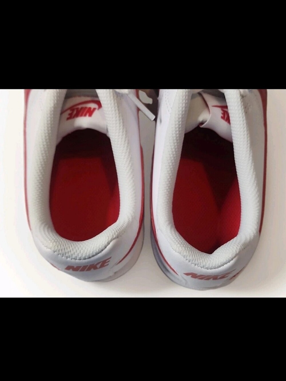 Nike Court Royale Women's Shoe Size 7 In White And Collegiate Red - Picture 8 of 8